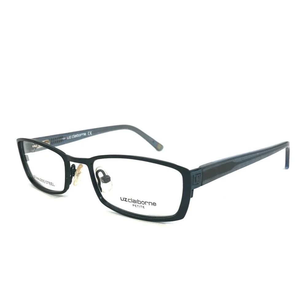 Liz Claiborne Eyeglasses Frames L421 0EP3 Hazel Blue Cat Eye Full Rim 47-17-130